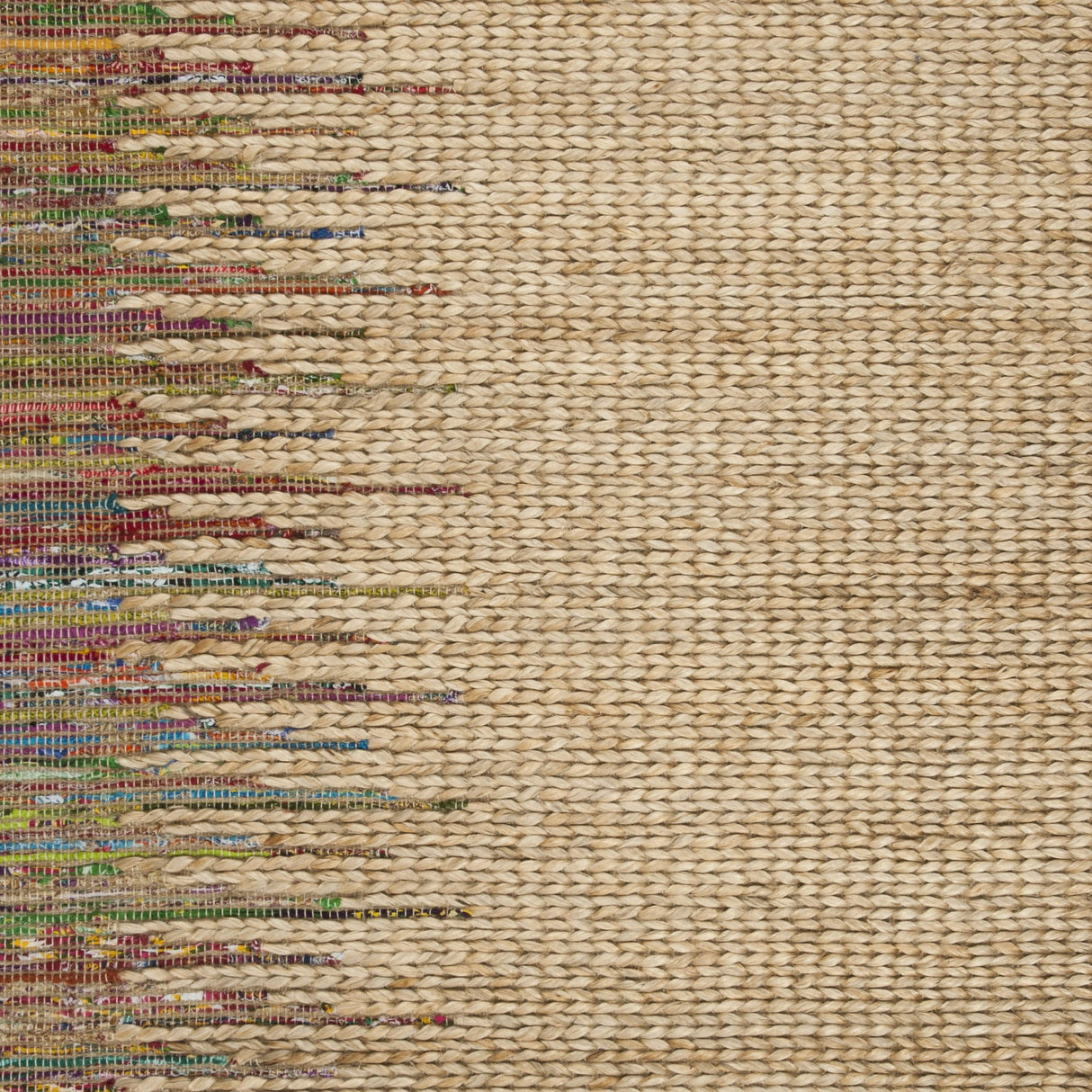 Beautiful Multicolor Jute Cotton Hemp Rug
