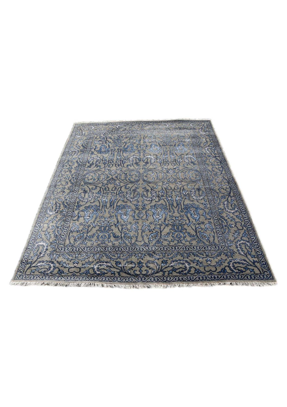 Floral Pattern Oushak Rug, Handwoven Oushak Carpets