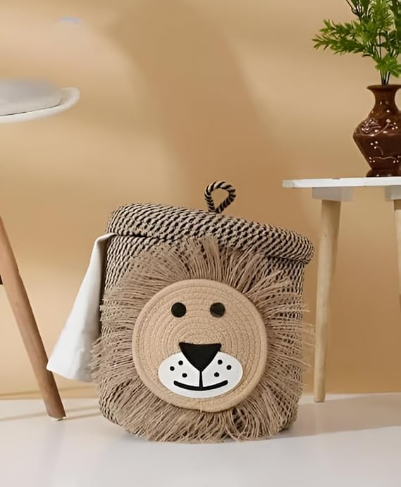 DECOR Cotton Storage Basket, Laundry Bag for Home-Basket