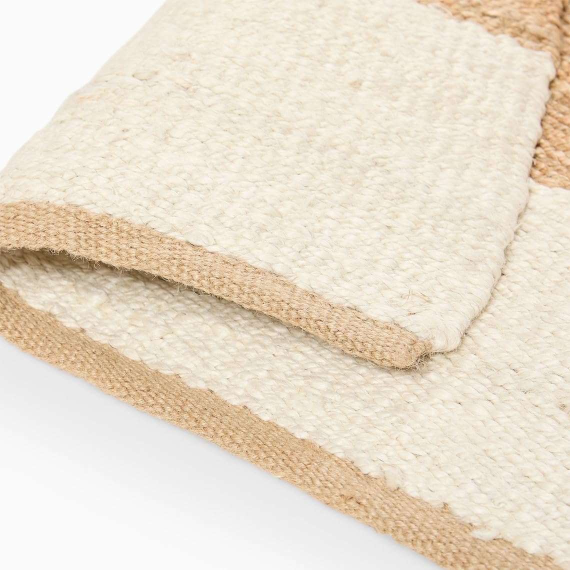 Premium Hand-Woven Bohemian Jute Rug, Hemp Area Rugs