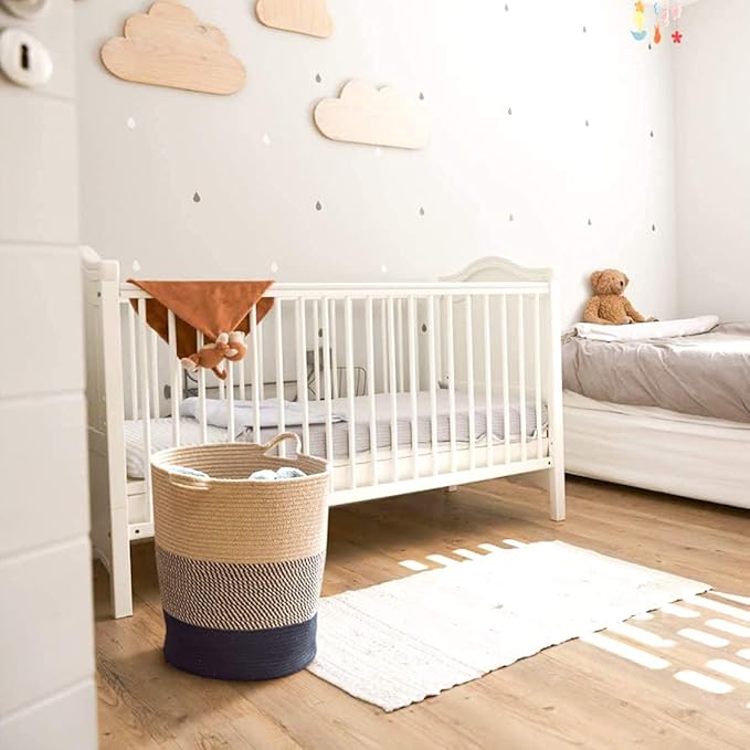 Basket Hamper For Dirty Clothes Woven Jute Storage Basket For Blanket