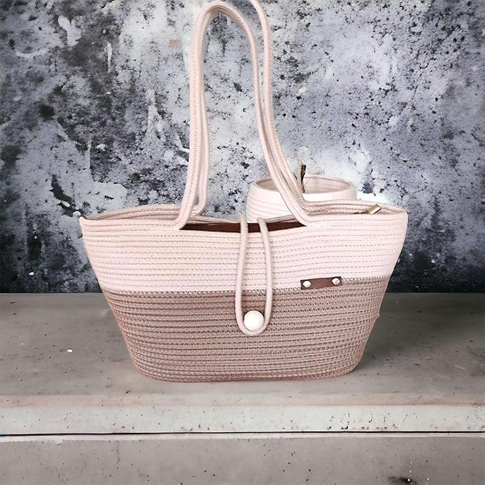 Hand Bag | large Tote Bag | Summer Bag | Bucket Bag | Basket Bag | Bamboo Tote