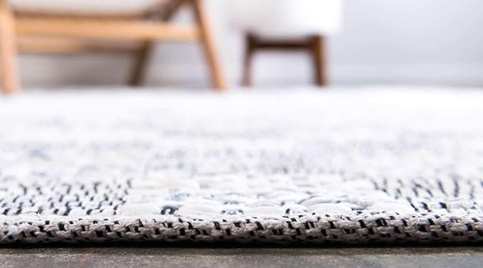 Chindi Cotton Collection Hand Woven Natural Fibers Ivory Area Rug