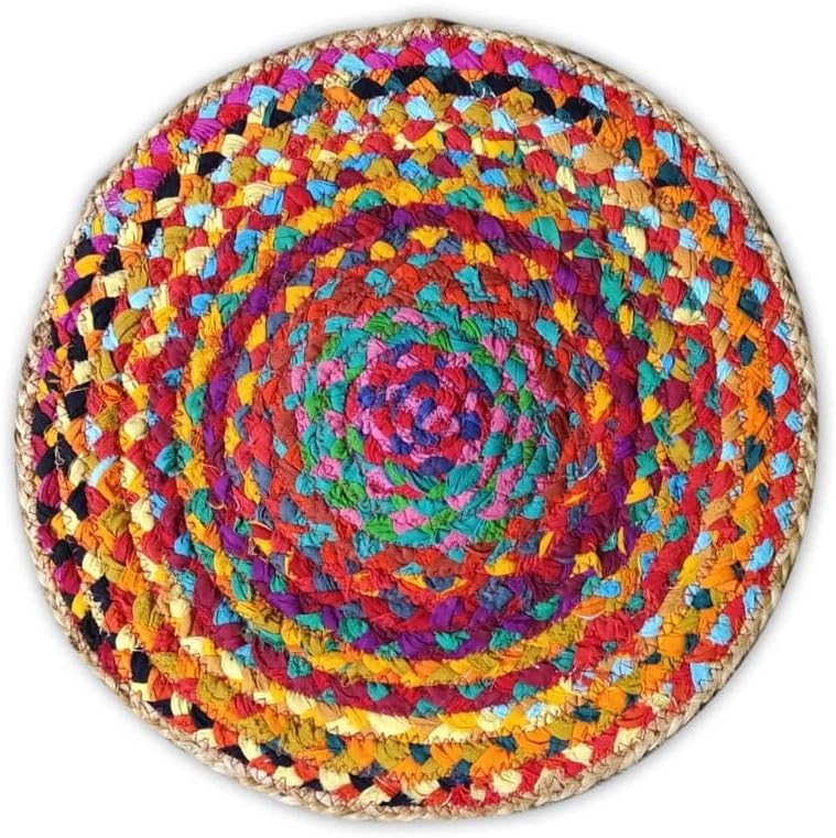 Eco-Friendly Table Top,Handmade Braide Multi Cotton Coaster
