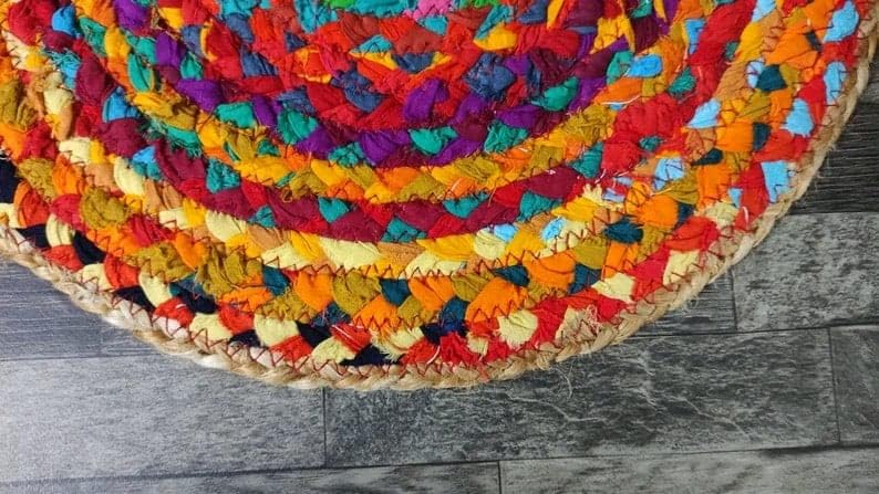 Eco-Friendly Table Top,Handmade Braide Multi Cotton Coaster