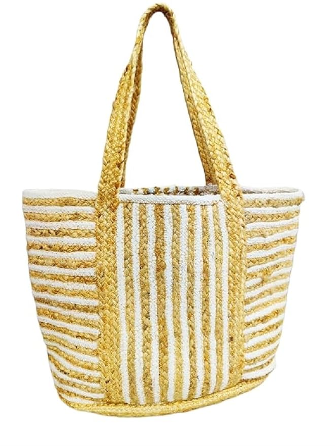 Jute Tote Bag for Women and Girls without Zip