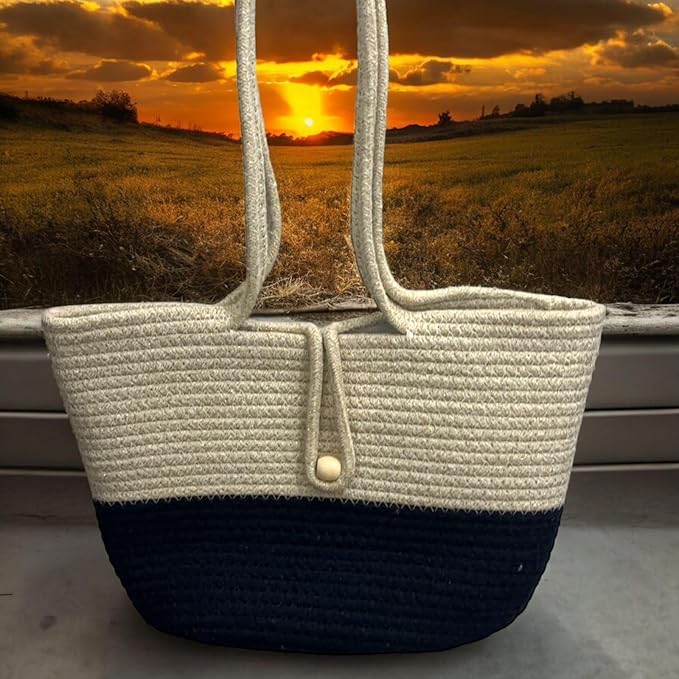 Hand Bag | large Tote Bag | Summer Bag | Bucket Bag | Basket Bag | Bamboo Tote