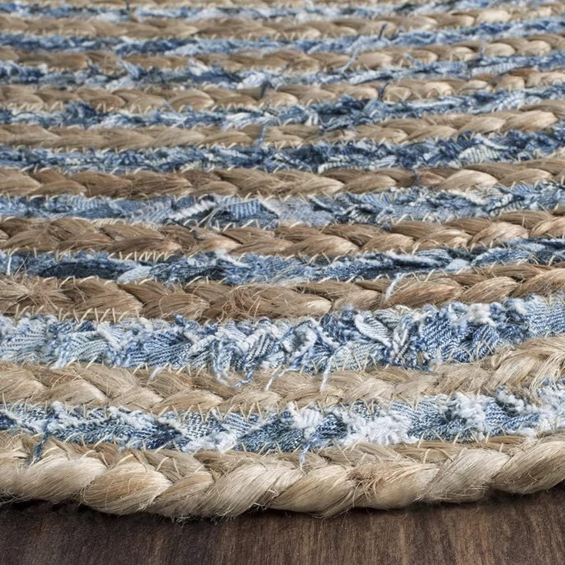 Eco-Friendly Denim Jute Rugs,Blue Carpet