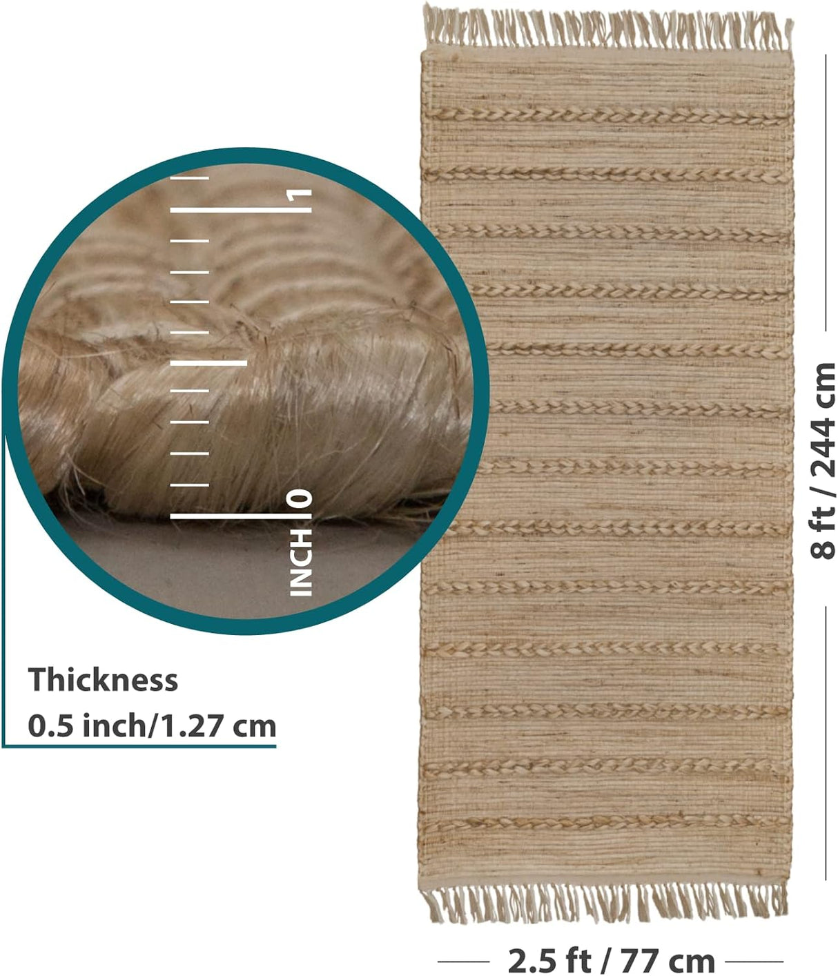 Hemp Jute And Cotton Blend Rugs, Design Home Décor Rug