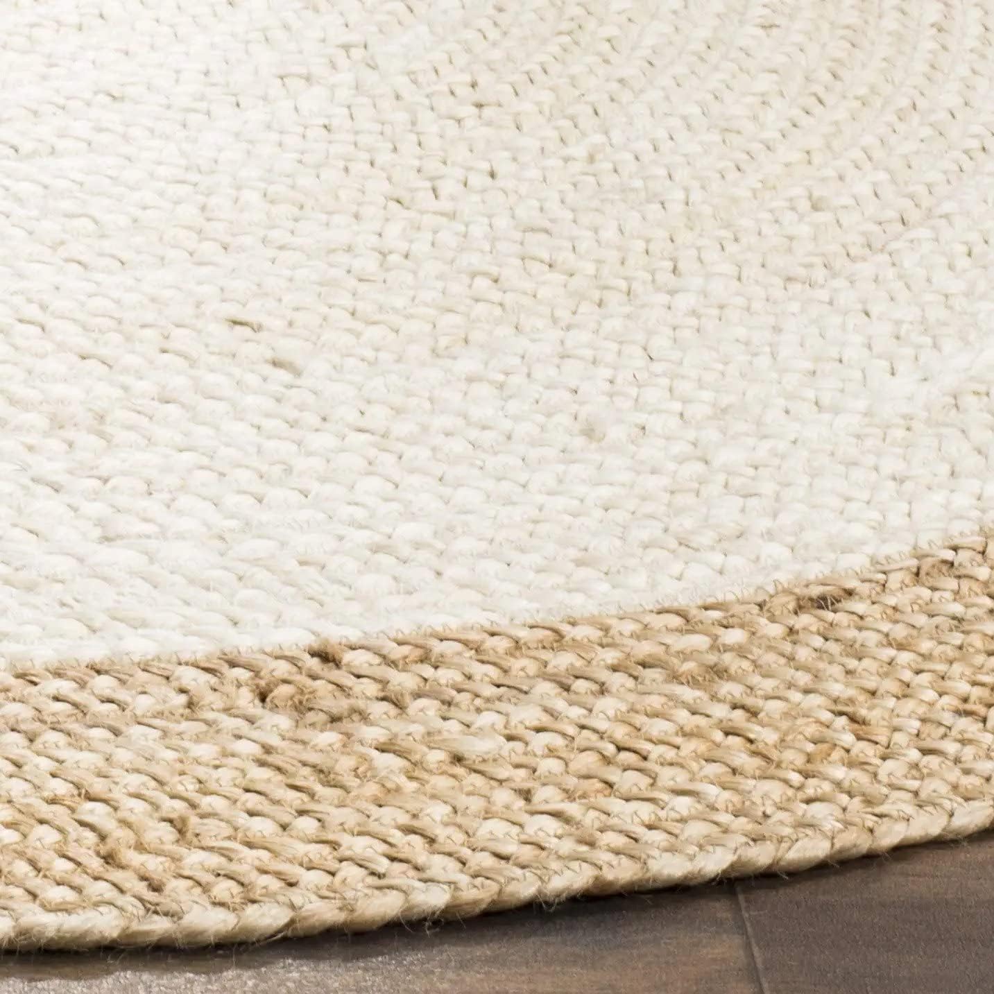Eco-Friendly Round Braided Jute Rug – Handmade Natural Carpet for Indoor Use