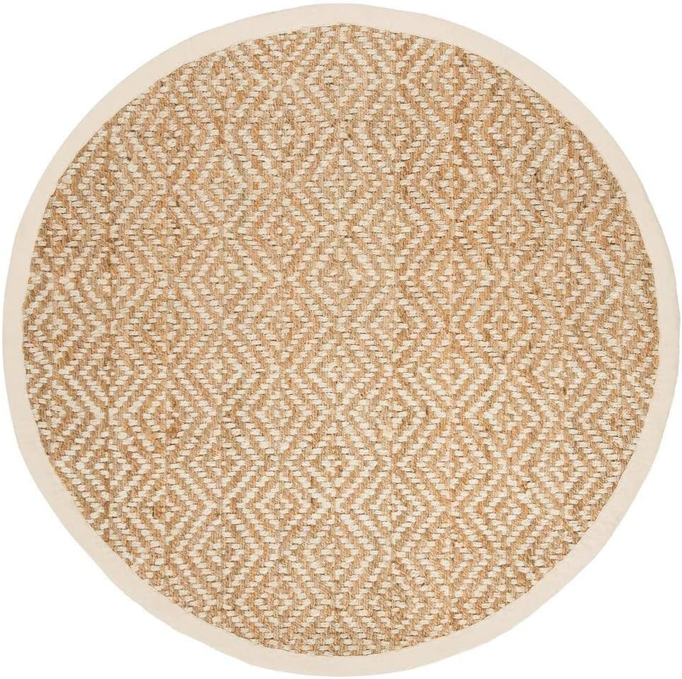 Hemp And Jute Rugs,Natural Fiber Indian Hand Woven Beige/Ivory Rug