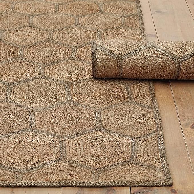 Non-Slip Braided Area Rugs – Lightweight Carpets for Bedroom & Living Room Décor