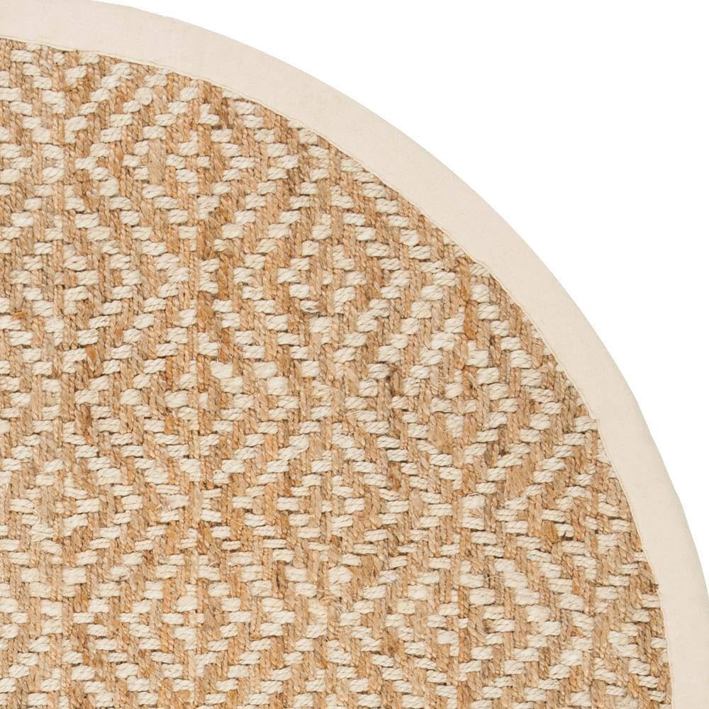 Hemp And Jute Rugs,Natural Fiber Indian Hand Woven Beige/Ivory Rug