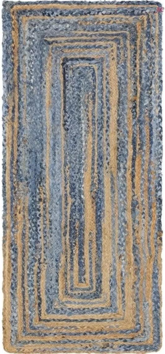 Eco-Friendly Denim Jute Rugs, Blue Rugs