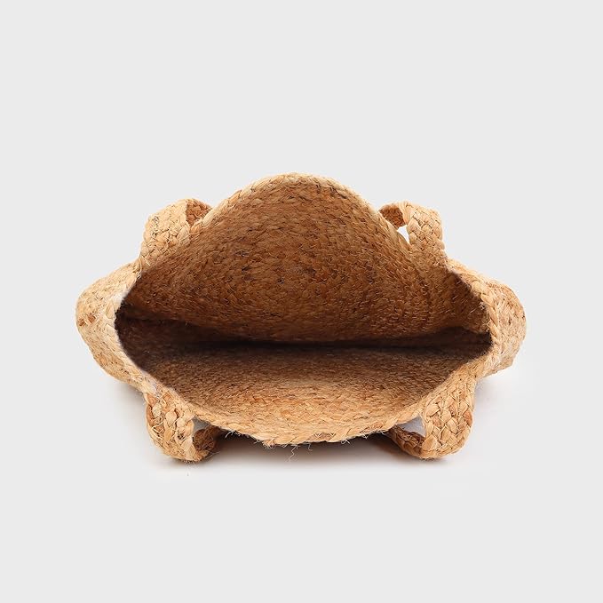 Shopping Multipurpose Jute Bag Round Sling Bag for Women Stylish