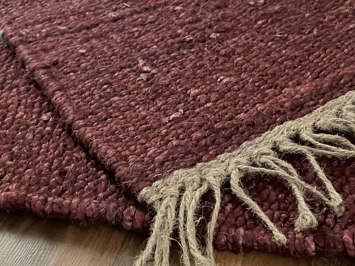 Set of 2 Pics 100% Hemp Handmade for Door Mat, Balcony, Bath, Kitchen, Gift, Indian Traditional Hemp Rugs