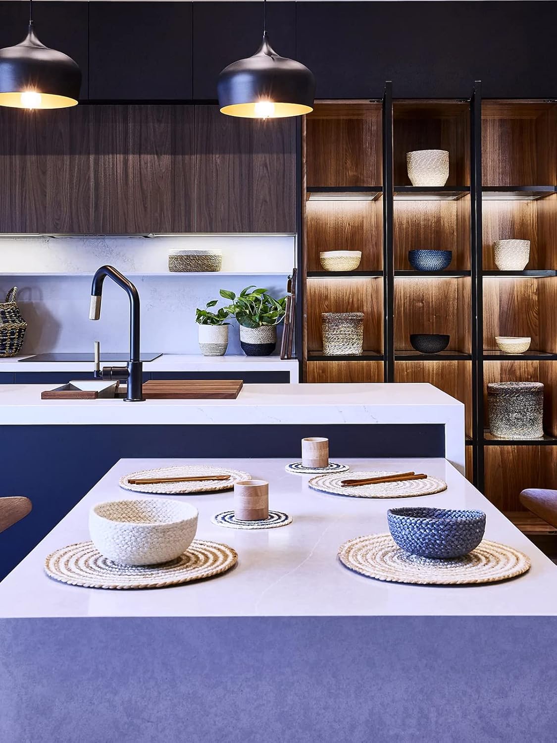 Handmade Braide Natural Jute with White Cotton Coaster,Wedding Table Decor Mats