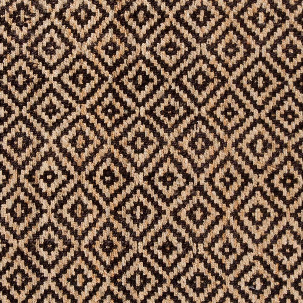 Hemp Jute And Cotton Blend Rugs, Natural Fiber Indian Hand Woven Brown Rug