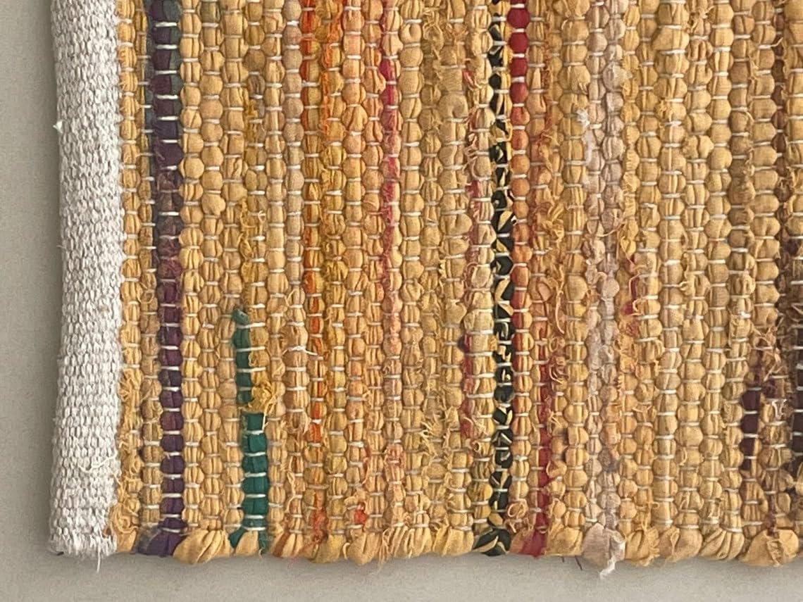 Chindi Cotton Area Rug Handmade Indian Recycled Eco Friendly Decor for Living Room