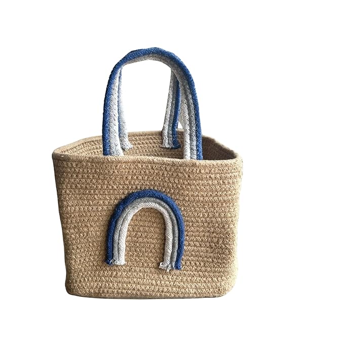 Jute Lunch Bag for Office | Picnic Basket | Tote Handbag for Lunch Box