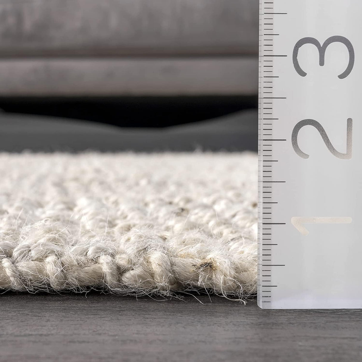 Hand Woven Ashli Handwoven Solid Jute Farmhouse, Boho Jute Carpets