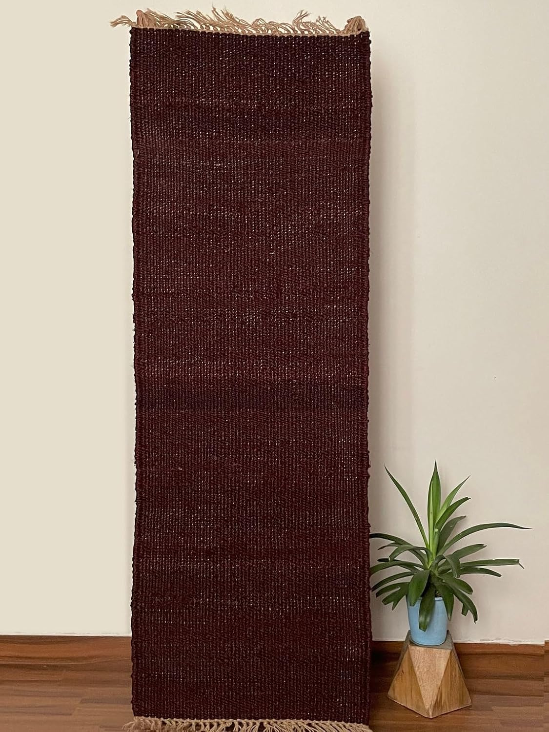 Traditional Wine Footboard entryway Rug Chic Victorian Hipster Kilim Rug