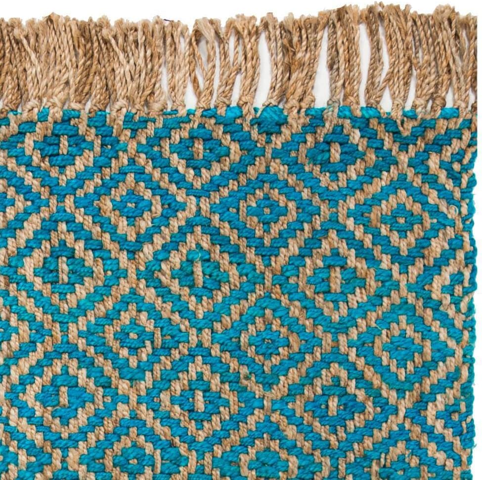 Natural Fiber Rugs, Turquoise Rug