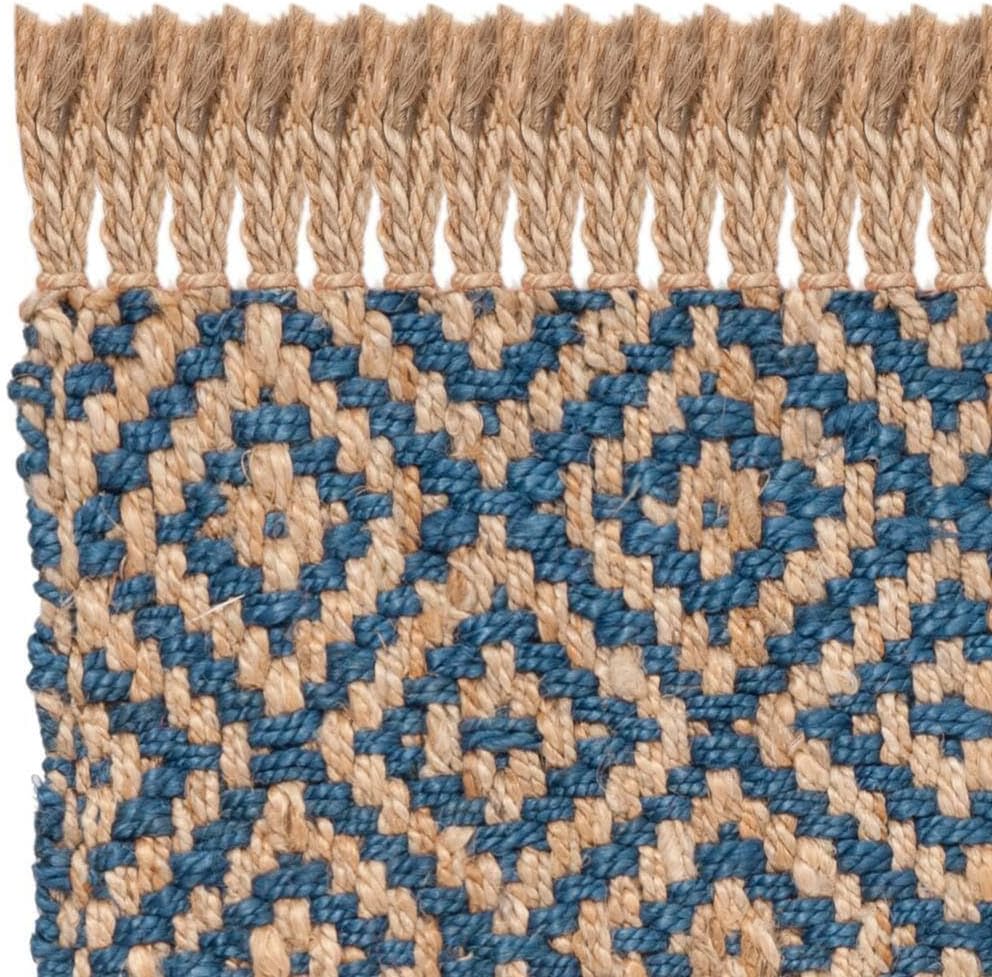 Hemp Jute Rugs, Tropical Blue Rug