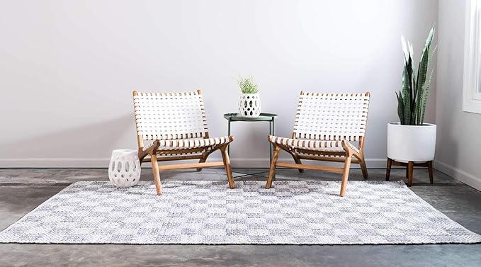 Chindi Cotton Collection Hand Woven Natural Fibers Ivory Area Rug