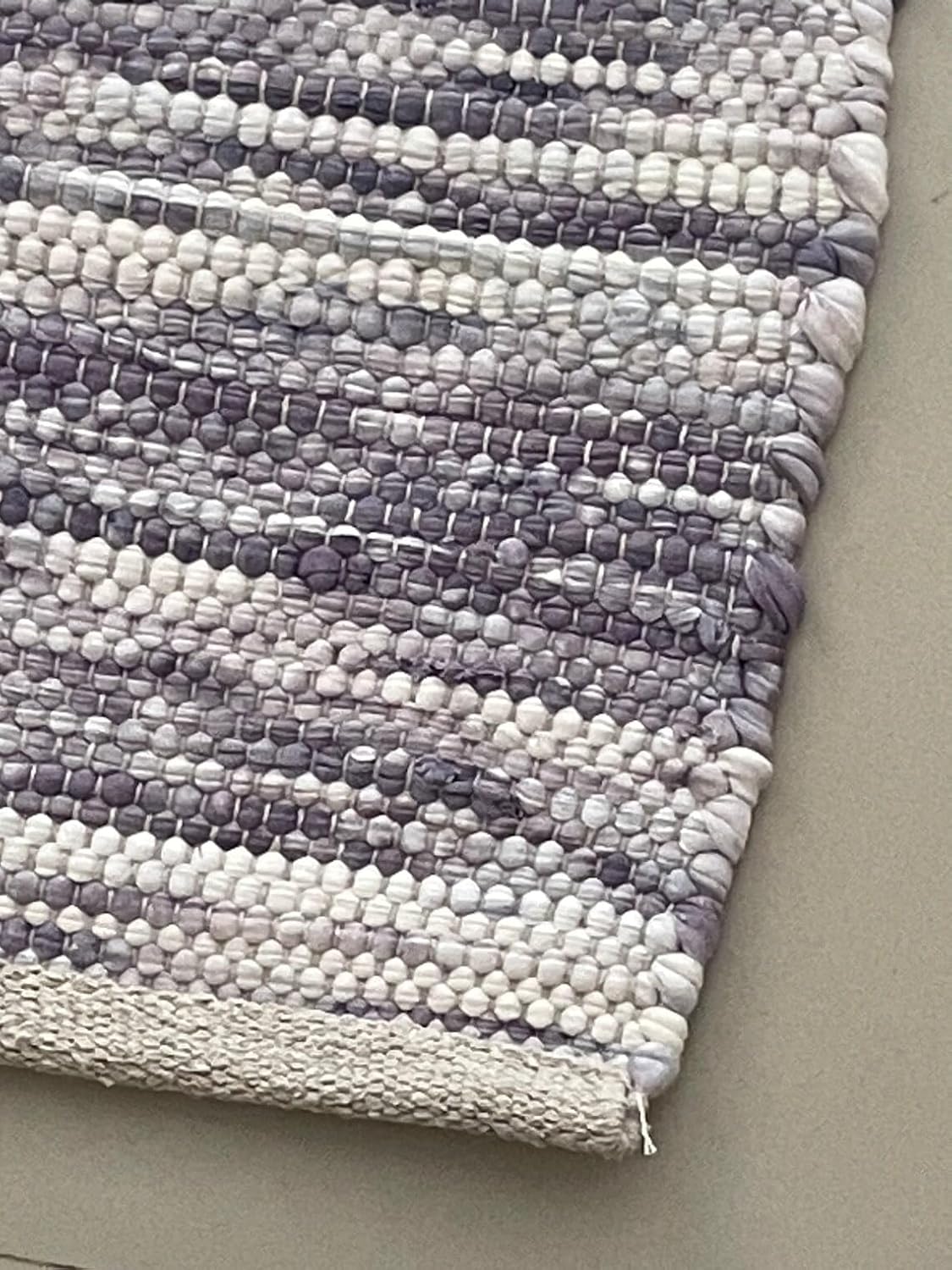 Chindi Cotton Area Rug Handmade Indian Recycled Eco Friendly Decor for Living Room