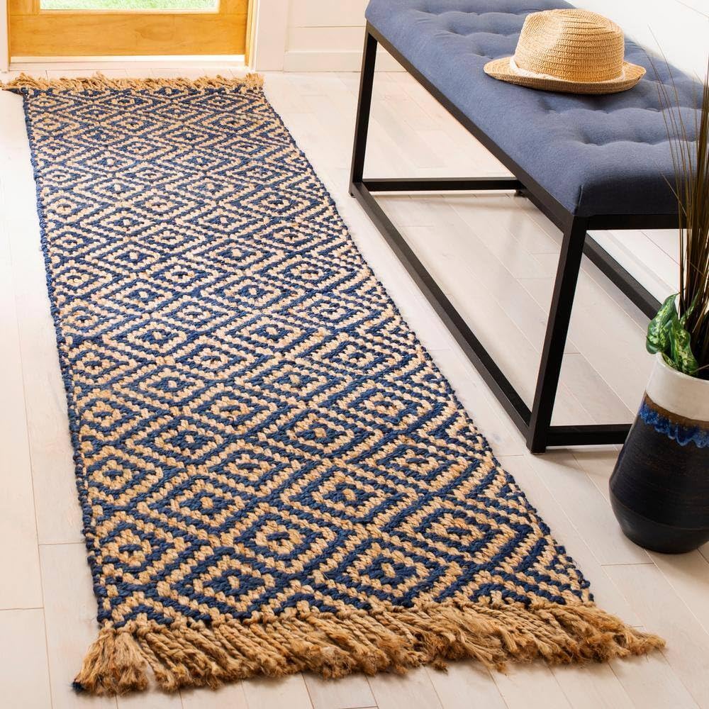 Hemp Jute Rugs, Tropical Blue Rug