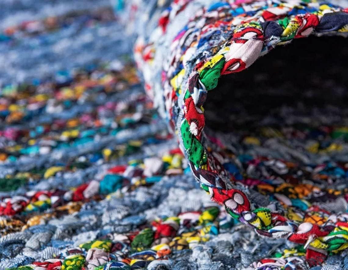 Eco-Friendly Denim Jute Rugs, Blue Rugs