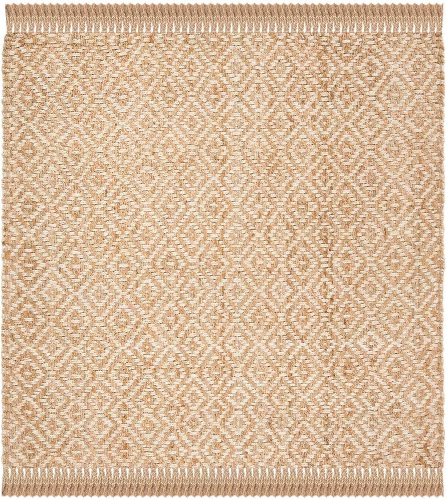 Hemp And Jute Rugs,Natural Fiber Indian Hand Woven Beige/Ivory Rug