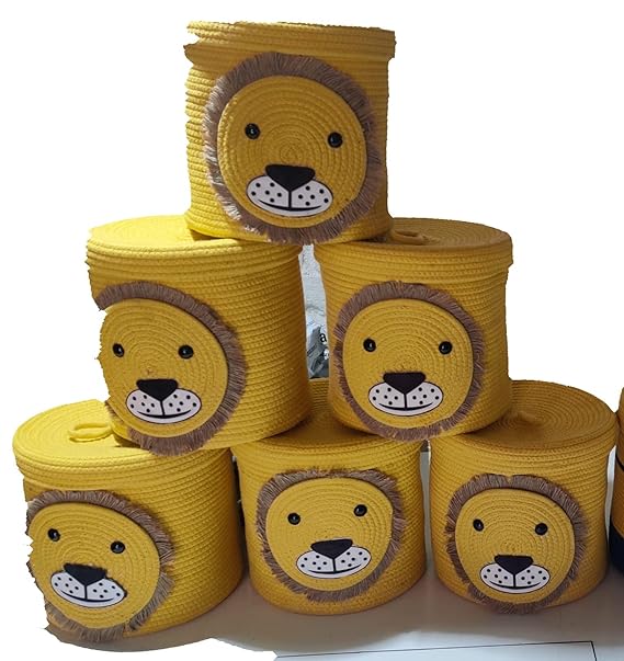 DECOR Cotton Storage Basket, Laundry Bag for Home-Basket