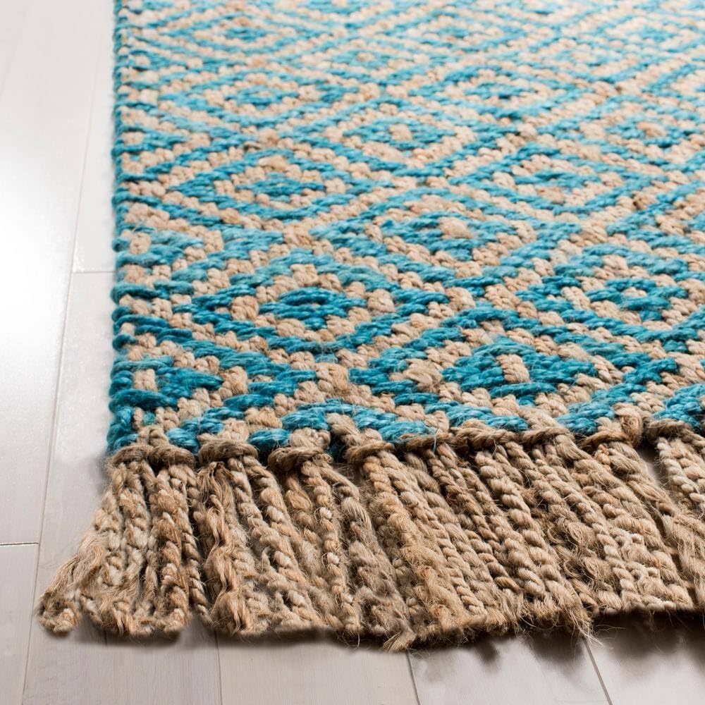 Natural Fiber Rugs, Turquoise Rug