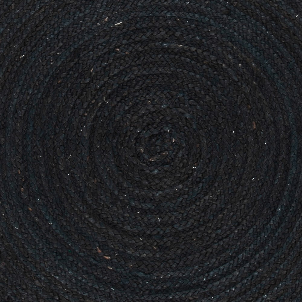 Braided Fringed Area Rug – Solid Color Handcrafted Floor Rug