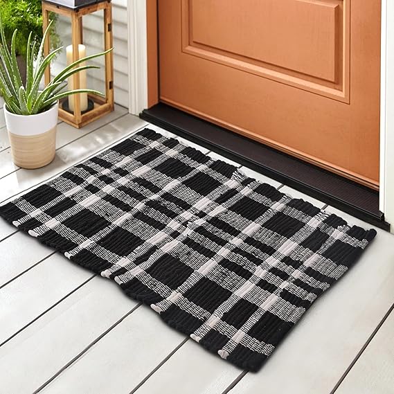 Modern Chindi Rug for Kitchen, Living Room, Bedroom, Dining Room, Kitchen or entryway