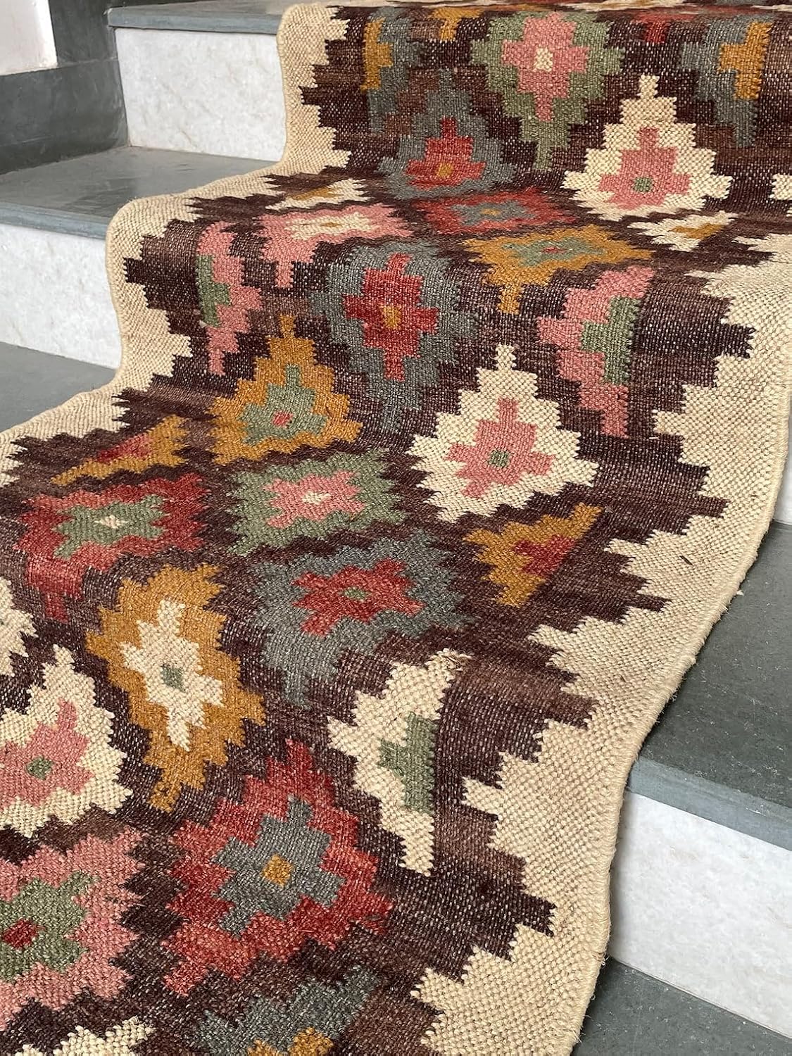 Kilim Print Stair Runner – Bold and Beautiful
