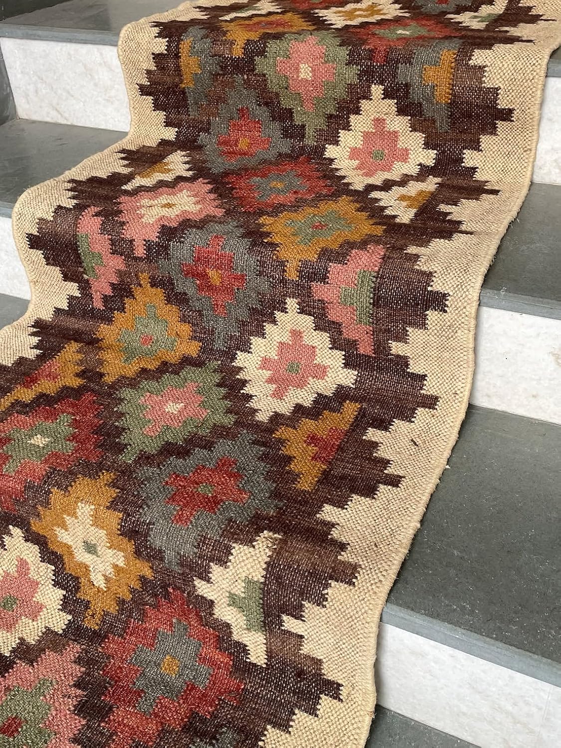 Kilim Print Stair Runner – Bold and Beautiful