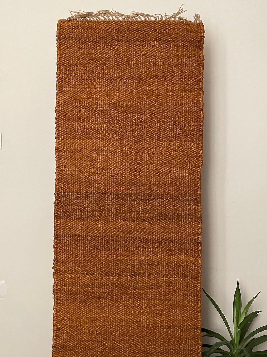 Traditional Musted Footboard entryway Rug Chic Orange Victorian Hipster