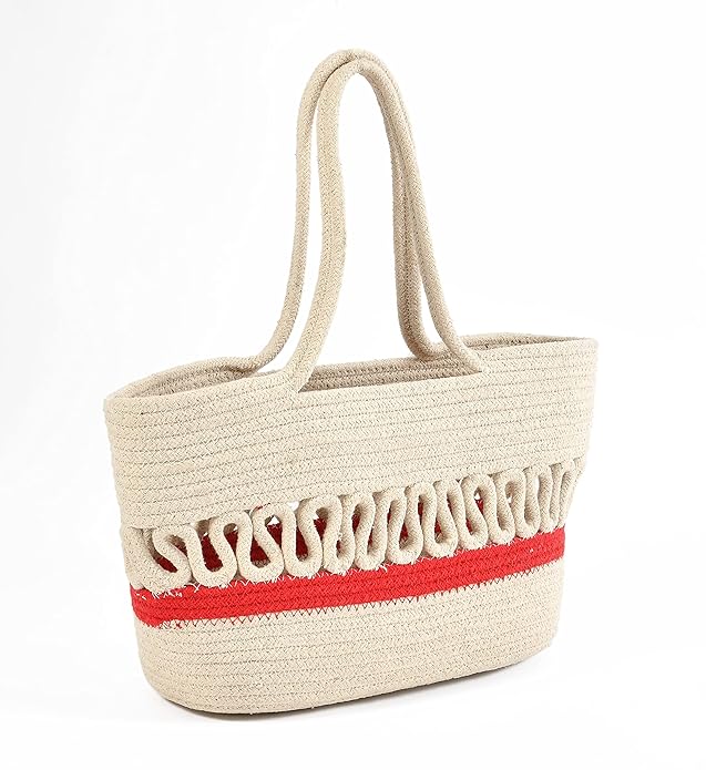 Jute Cotton Hand Bag | Women's Tote Shoulder Bag
