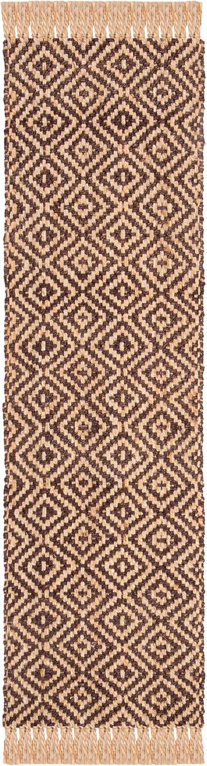 Hemp Jute And Cotton Blend Rugs, Natural Fiber Indian Hand Woven Brown Rug