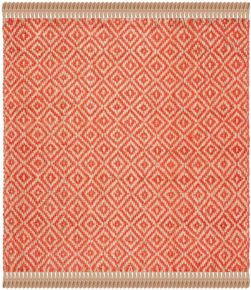 Hemp Area Rugs,Natural Fiber Indian Hand Woven Fuchsia Rug