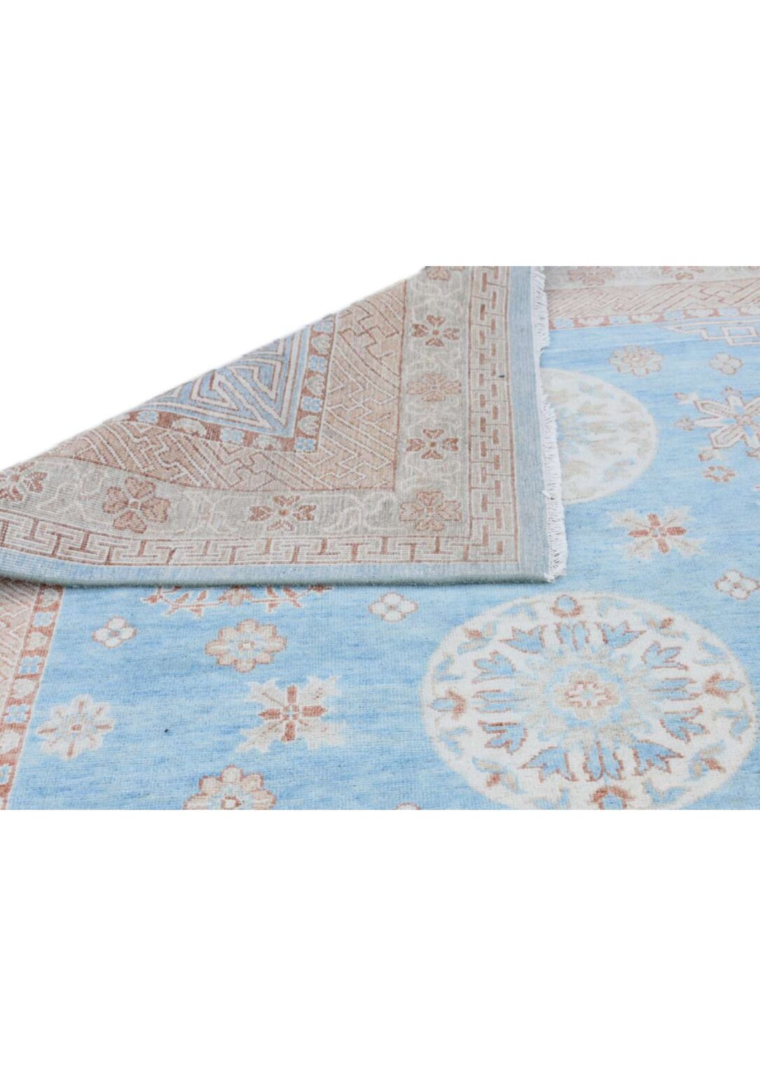 Home Decorative Wool Oushak Floor Rug, Blue Modern Oushak Rugs