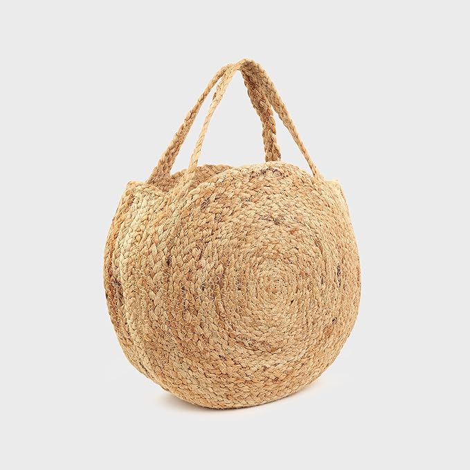 Shopping Multipurpose Jute Bag Round Sling Bag for Women Stylish