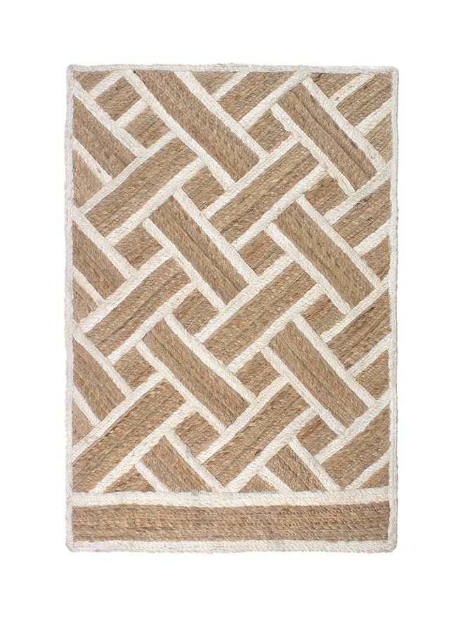 Handwoven Jute Rug for Living Room – Rustic & Stylish Doormat