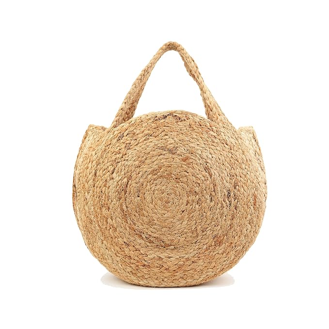Shopping Multipurpose Jute Bag Round Sling Bag for Women Stylish