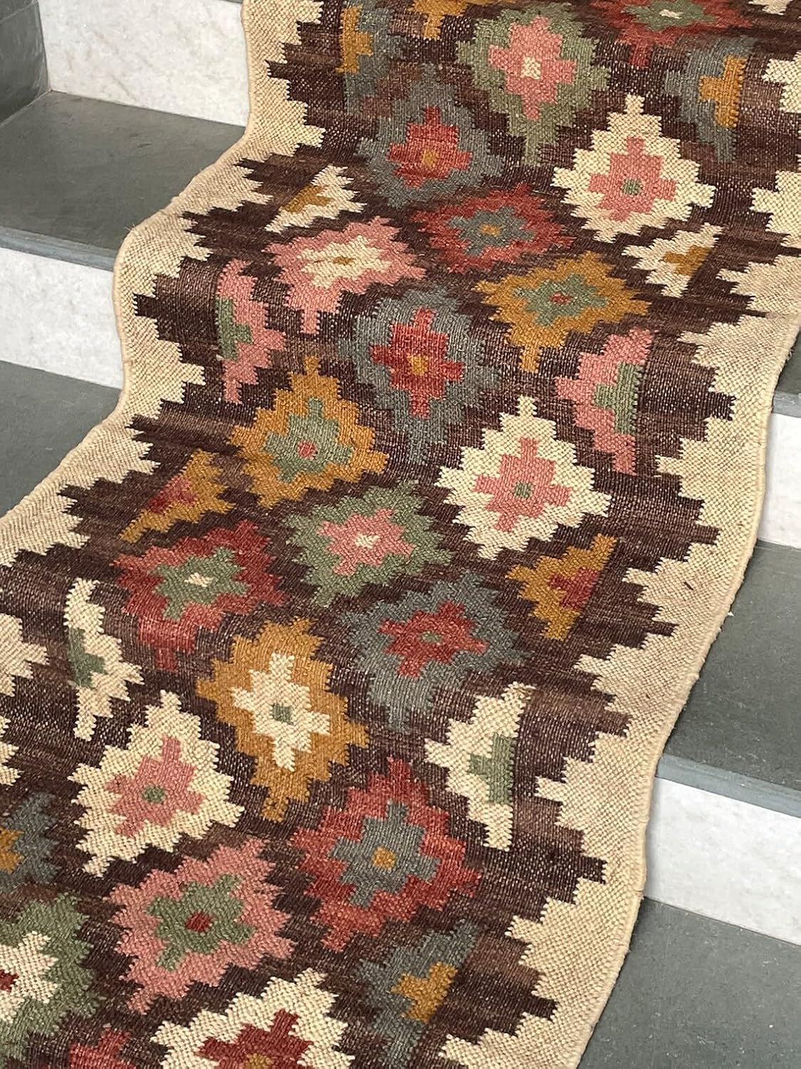 Kilim Print Stair Runner – Bold and Beautiful