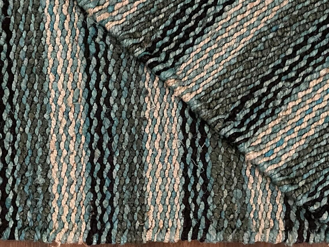 Set of 2 Pics 100% Hemp Handmade for Door Mat, Balcony, Bath, Kitchen, Gift, Indian Traditional Hemp Rugs