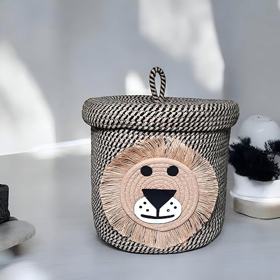 DECOR Cotton Storage Basket, Laundry Bag for Home-Basket